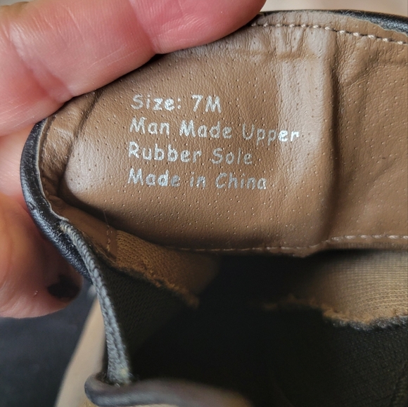 Penny Loves Kenny 7M Tumbled Olive Green Slip on heeled boots - Picture 5 of 9